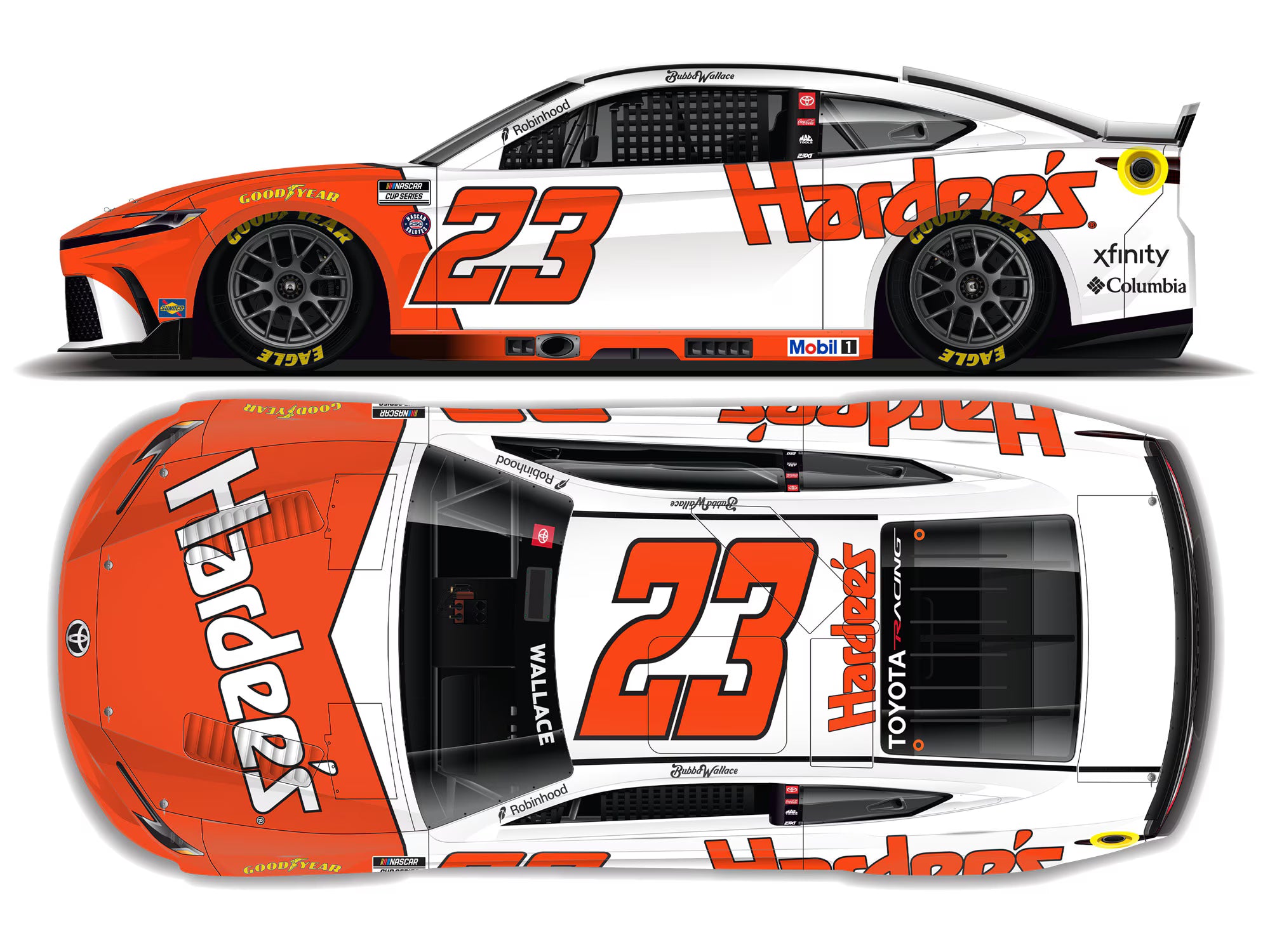 (Preorder) Bubba Wallace 2026 Hardee's Flashback 1:64