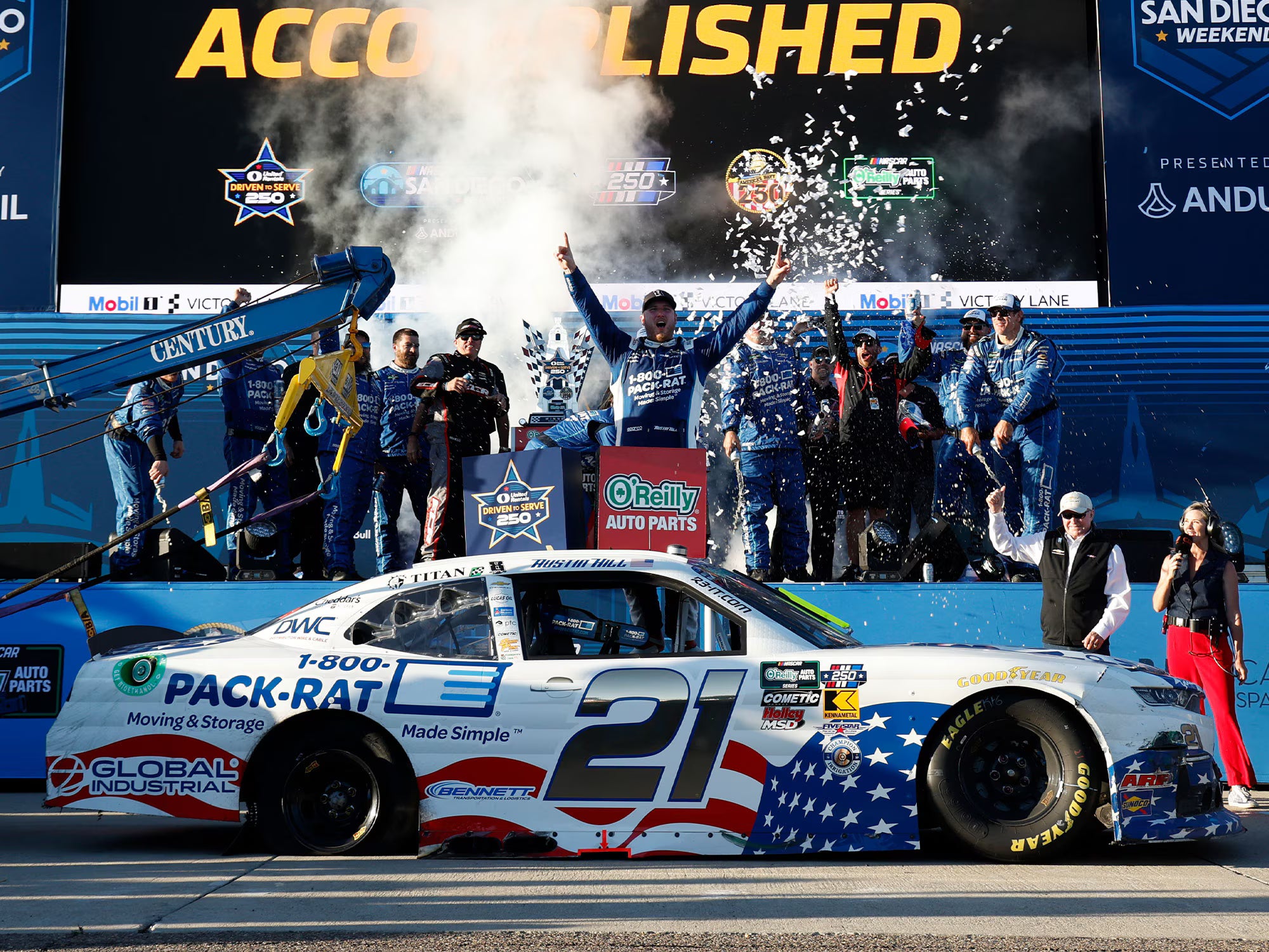 (Preorder) Austin Hill NORAPS 2026 1-800-Pack-Rat Patriotic San Diego Raced Win 1:24 - Standard