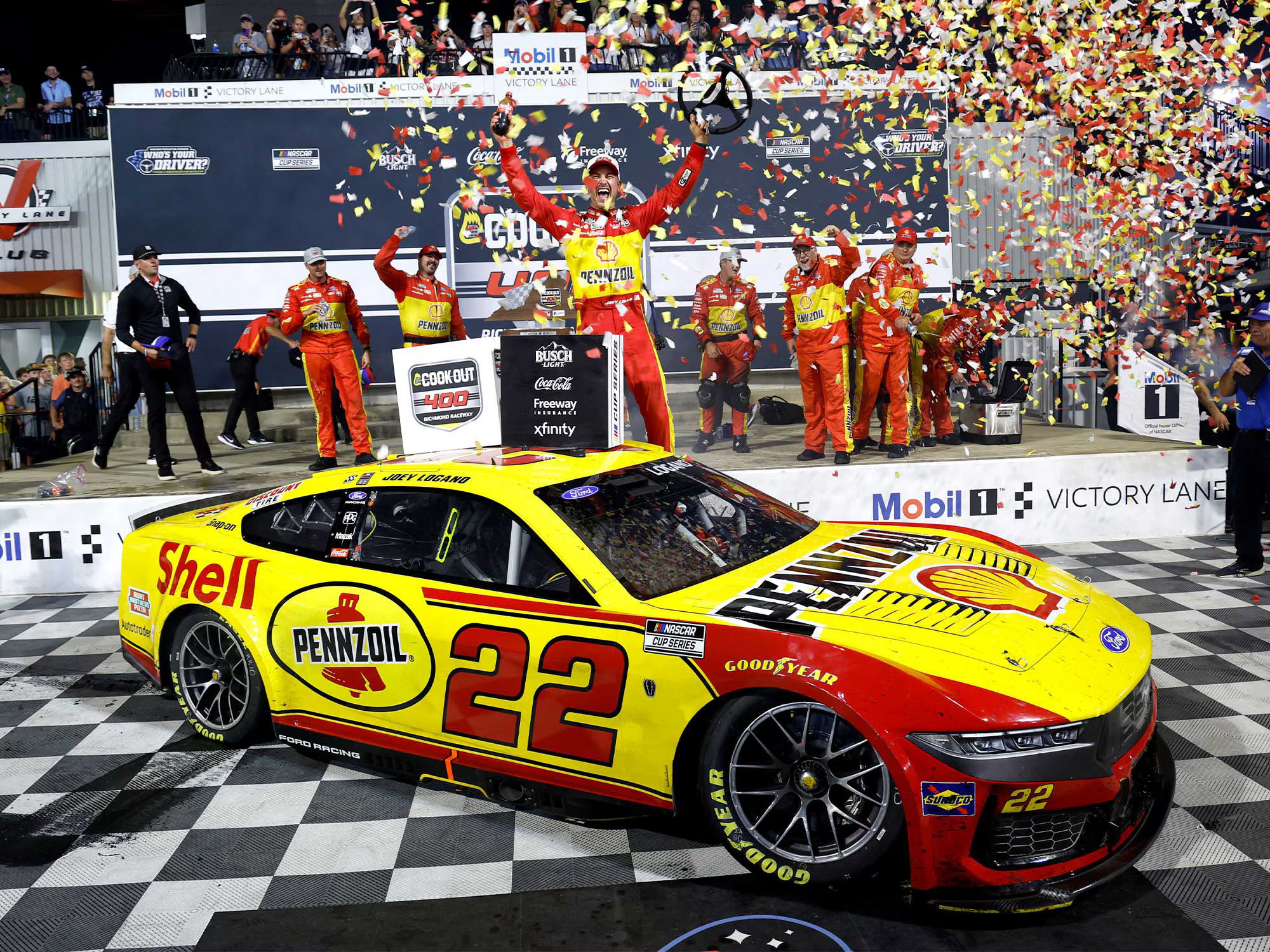(Preorder) Joey Logano 2026 Shell/Pennzoil Richmond Raced Win 1:24 - Standard