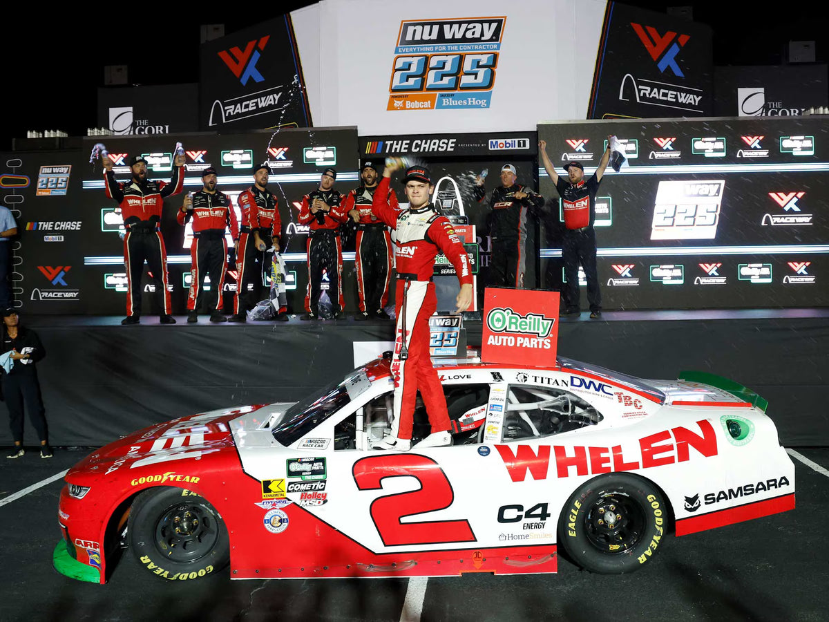 (Preorder) Jesse Love 2026 Whelen WWT Raceway Raced Win 1:64